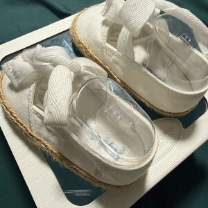 Polo by Ralph Lauren Cream Baby Dress Shoes with Bow